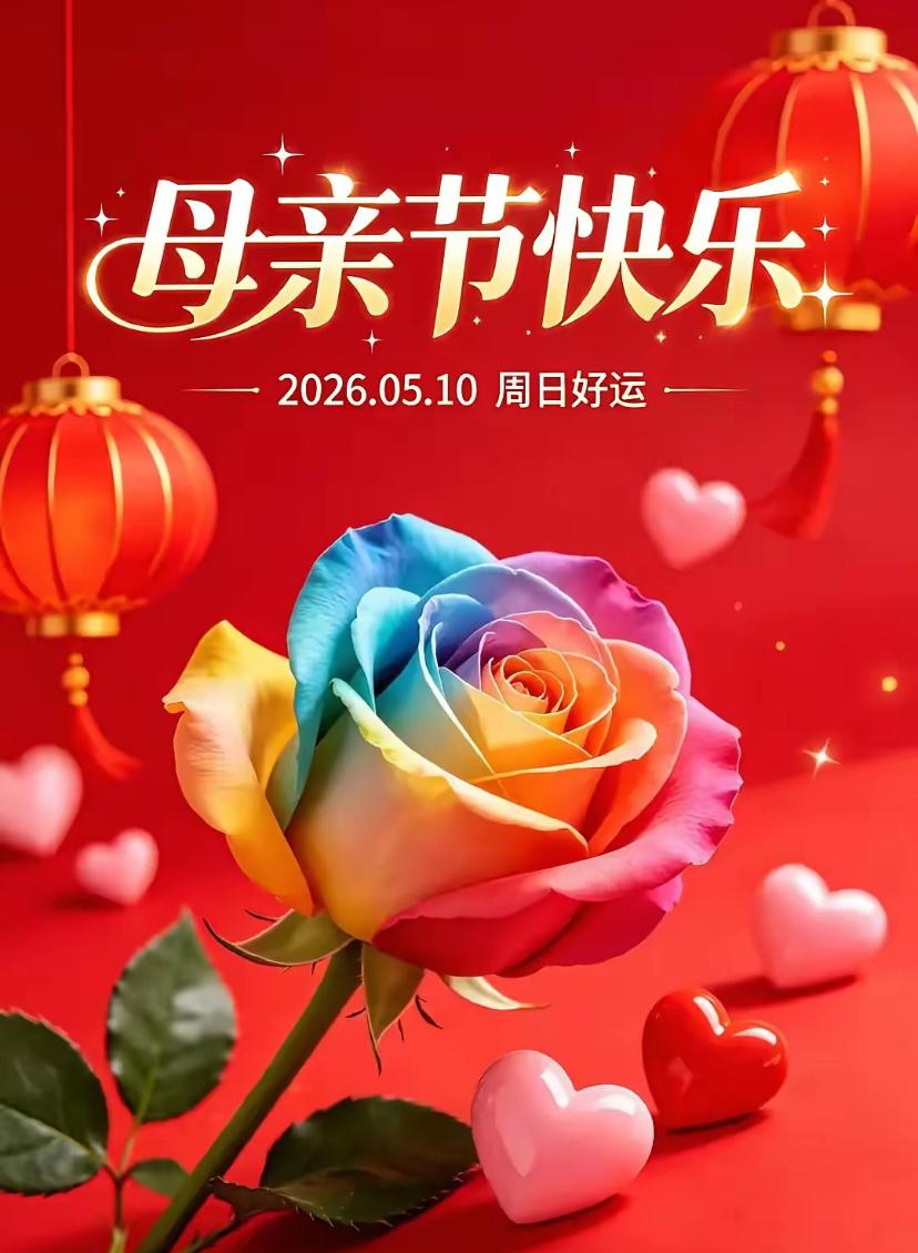 🌺☘️5.10.周日安康.母亲节快乐🌺🌿🌷五月浅夏，晨风裹着康乃馨香