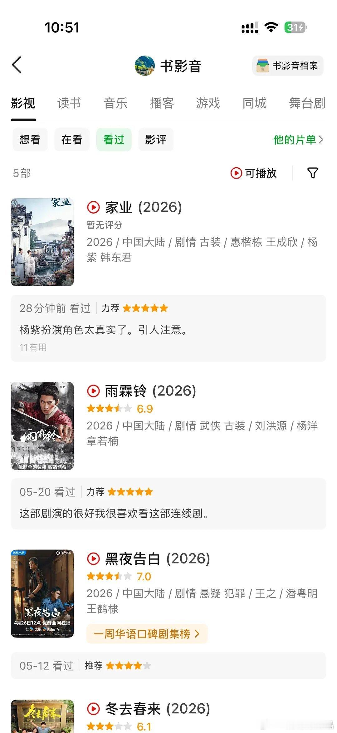 同时喜欢家业和雨霖铃的网友蛮多的。