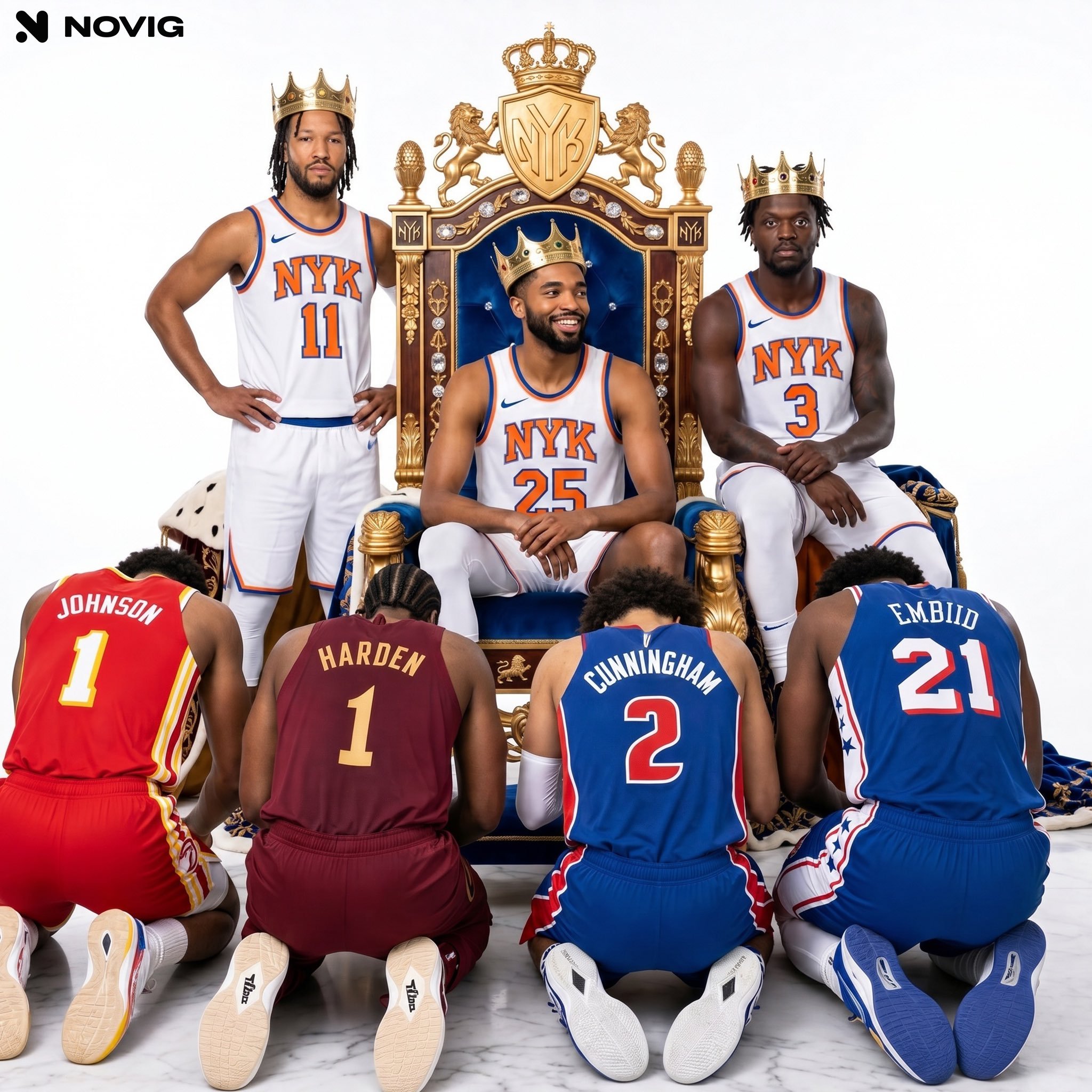 NBA他们说：尼克斯队是骗子。尼克斯队会输给老鹰队。尼克斯队只是运气好赢了几场