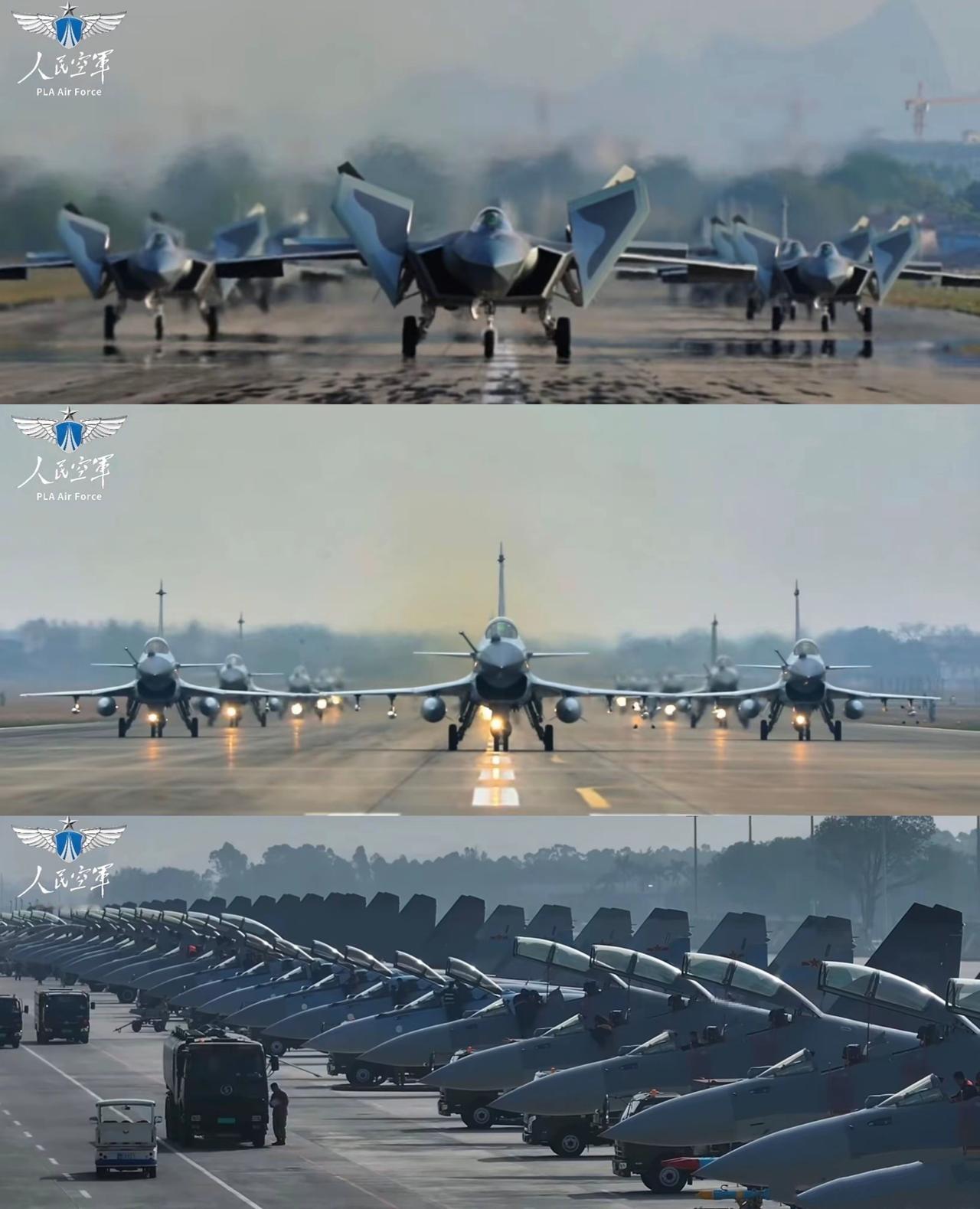 军宣这两年换风格了，很多人怕是还没适应过来！ 之前，动不动将战机拍的小小一只