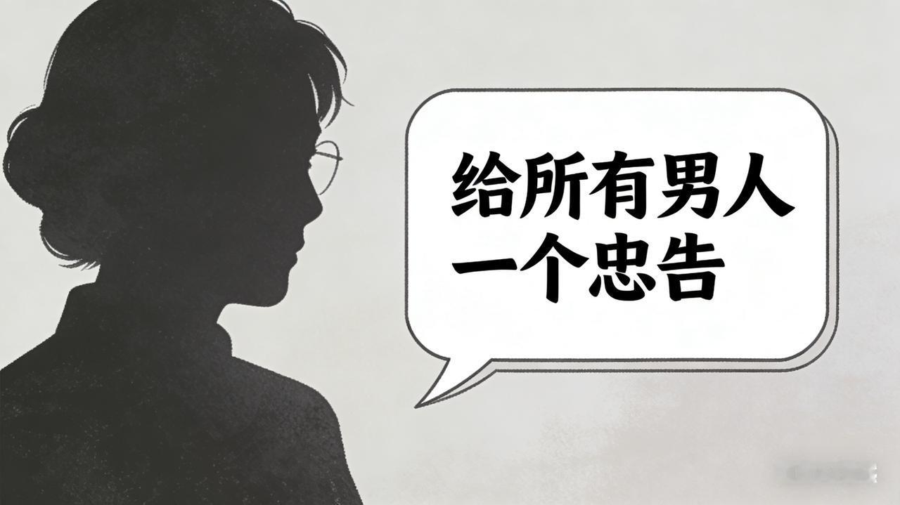 性学专家李银河说：“给所有男人一个忠告，不管一个女人多漂亮，身材