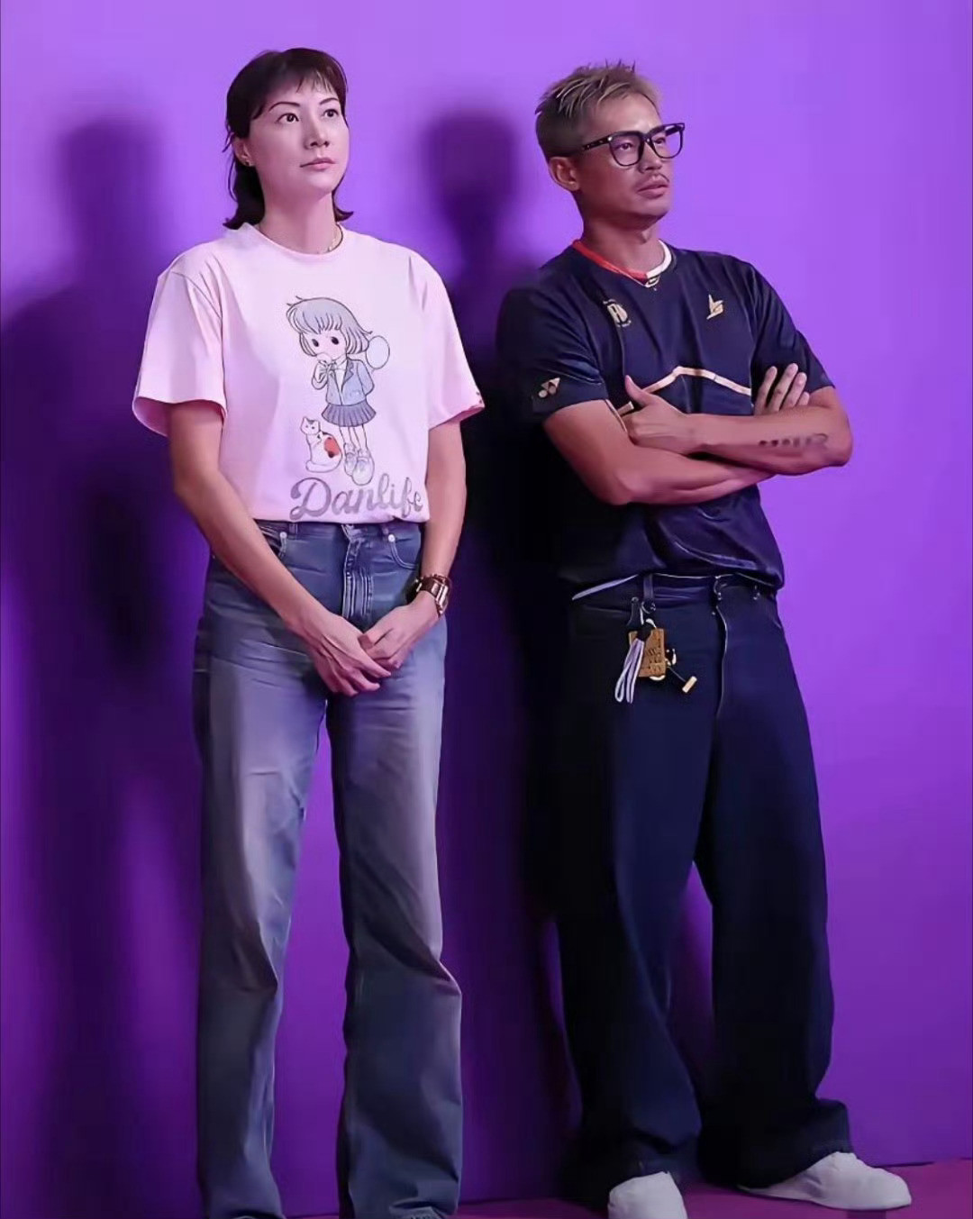 貌不合，神也离的林丹和谢杏芳伉俪。​​​​