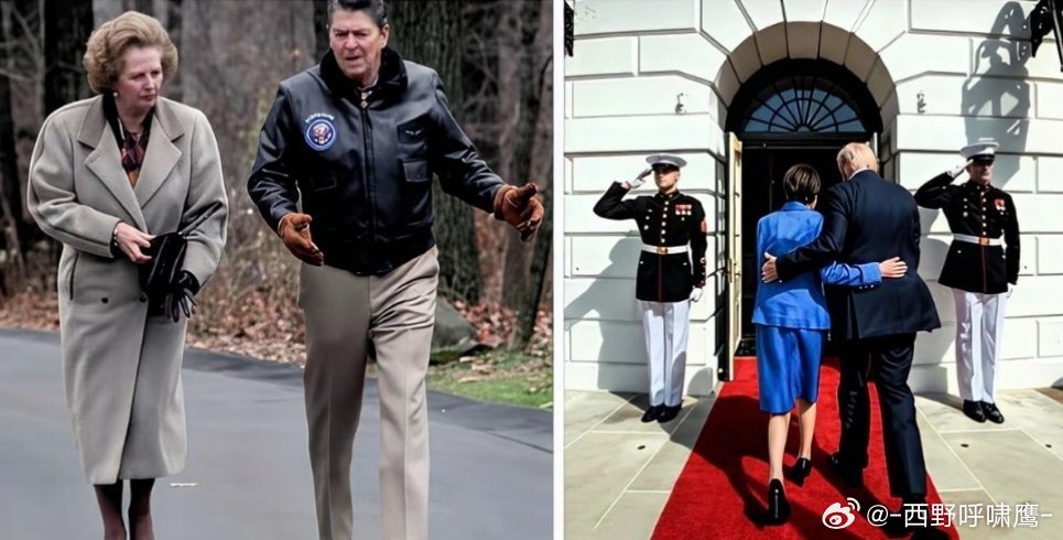 对比明显撒切尔夫人到美国，一看就是谈工作。高市早苗到美国，一看就是……