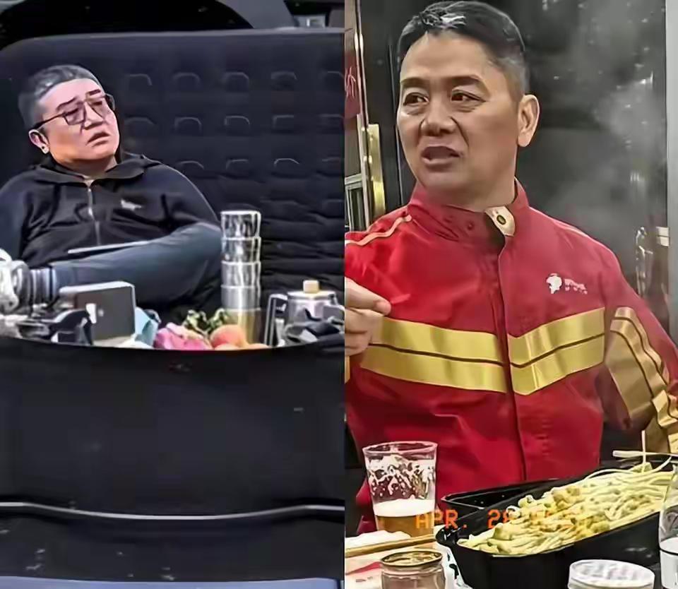 看看左边这张曾经非常著名的照片；左边是曾经京东的CEO，徐雷，东哥出事之后，