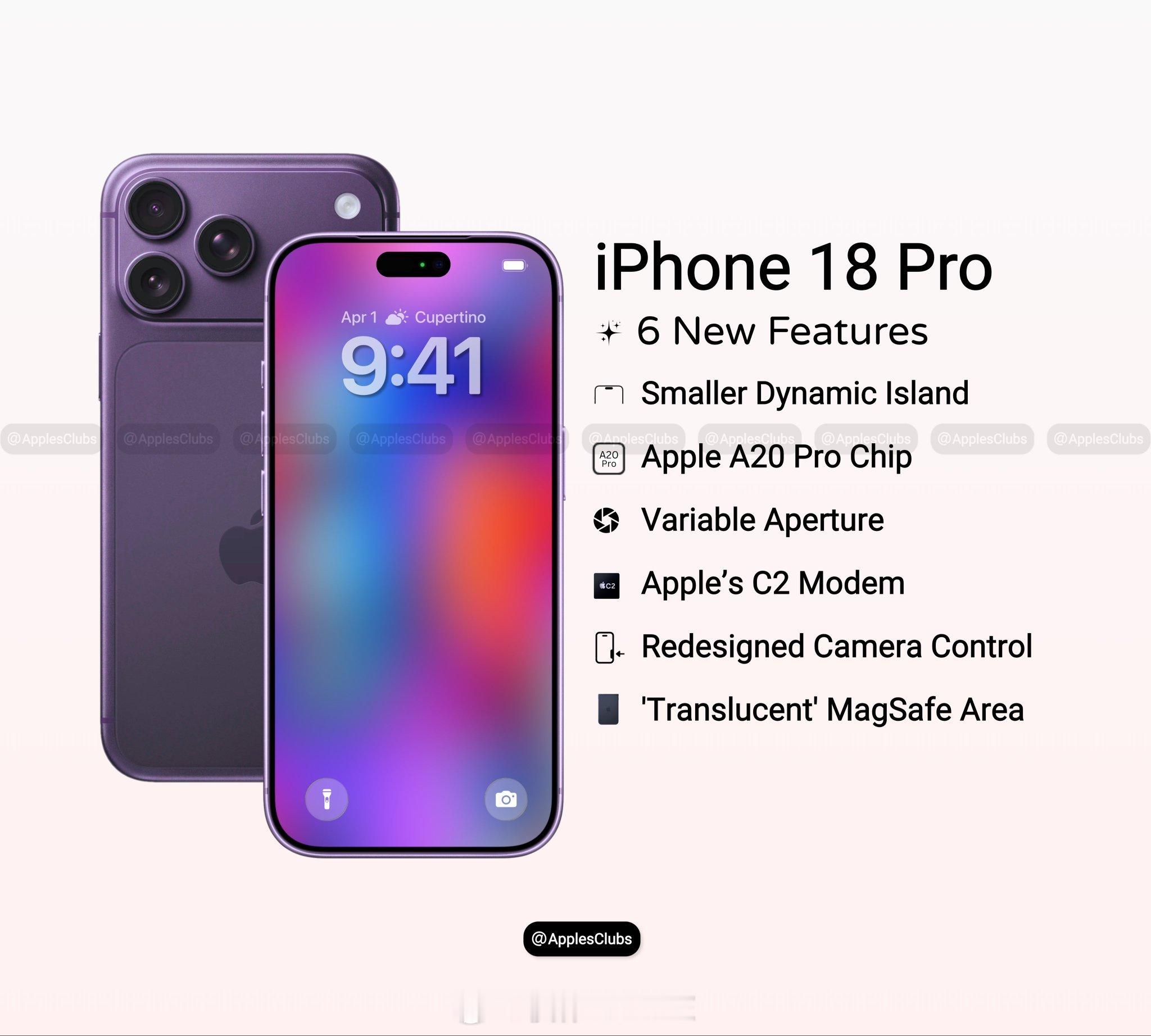 iPhone17系列刚开卖，18Pro的配置信息预测也来了..•更小的动态