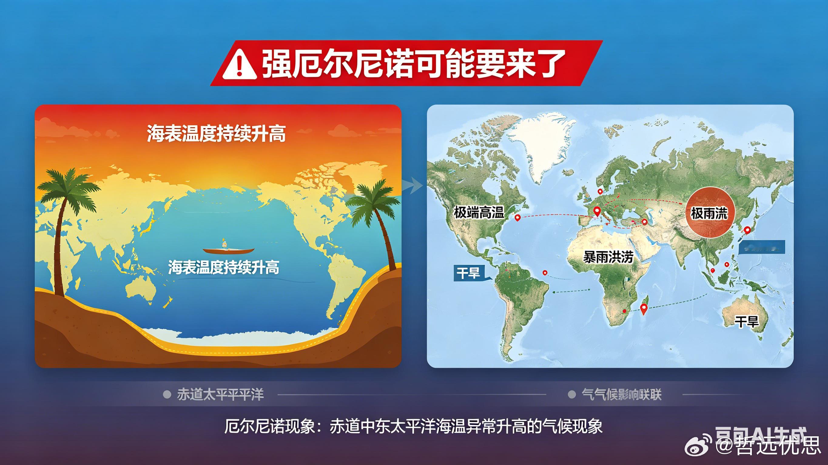 强厄尔尼诺可能要来了气候警报拉响！国家气候中心最新预测，5月将正式进入厄尔尼诺