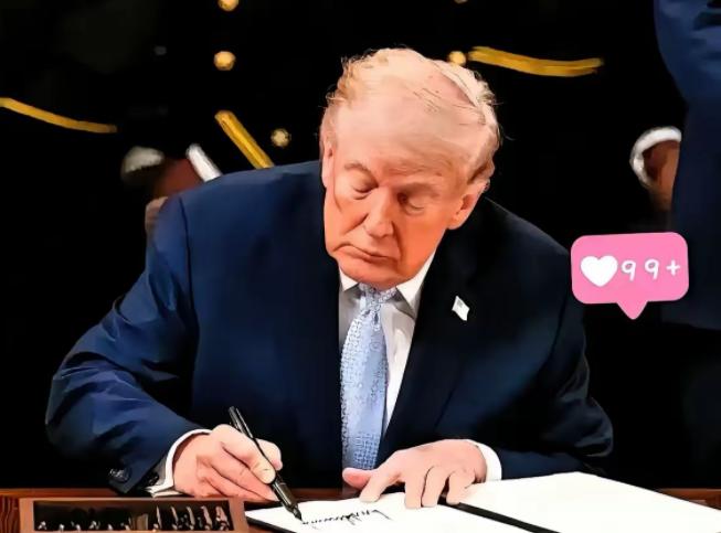 特朗普这回舒服了，这回真的可以千古留名了不光能在任上执掌美国，还能把自己的名