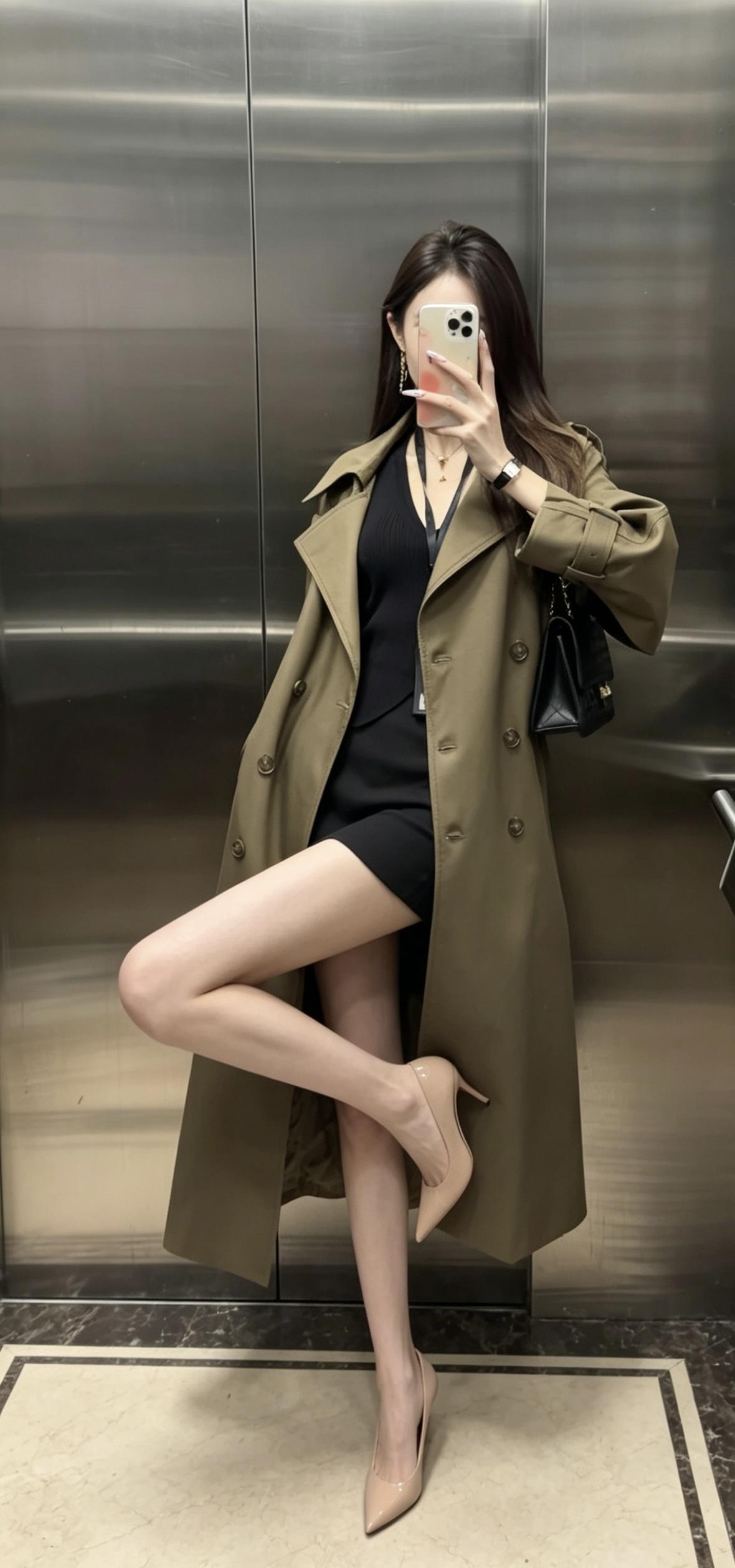 今天推荐的这套穿搭融合了知性通勤风与轻熟性感风，整体造型利落又不失女人味，非常适