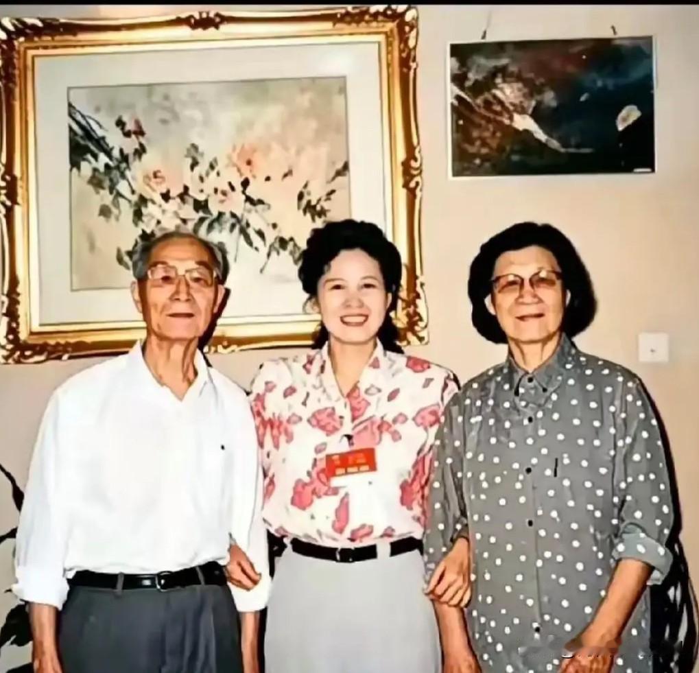 1995年，时年85岁高龄的张爱萍上将与时年76岁的夫人李又兰一张珍贵的合影。墙