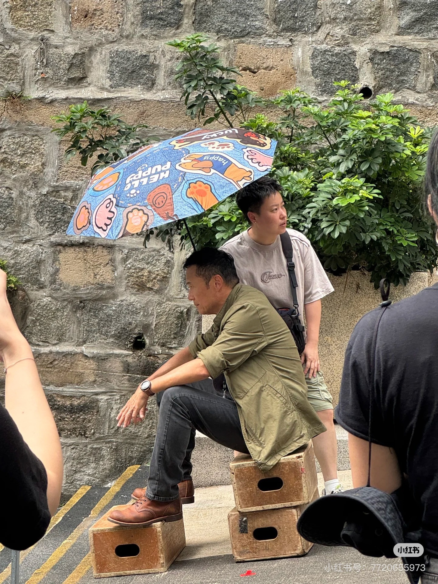 苗侨伟香港拍摄《重案解密》路透​​​