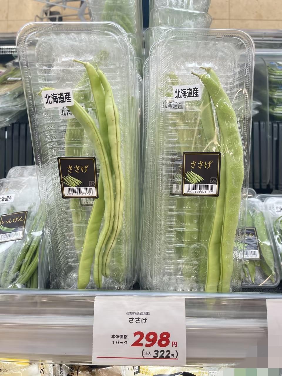 日本这物价，真是离谱。三根豆角，要298日元，也就是15元人民币左右。关键这