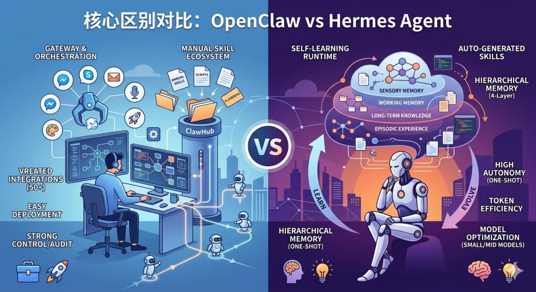 两大多Agent协作架构对比：OpenClaw消息调度vsHermes分层编
