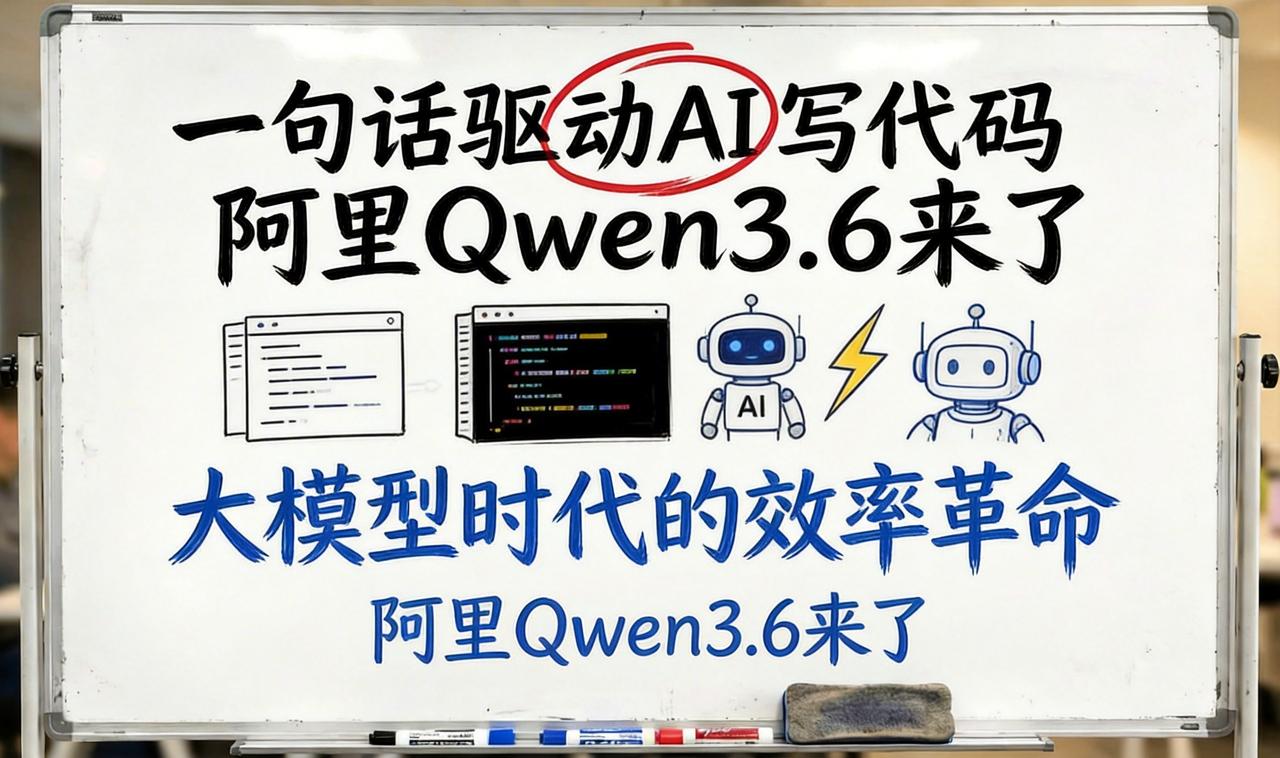 阿里刚出的Qwen3.6-Plus真的把我看呆了。现在真的能做到：你说一句话