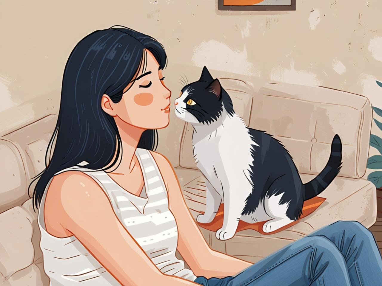 猫咪舔你，可能并不是喜欢你，而是有下面这些意思！1.标记你猫的唾液里含有独