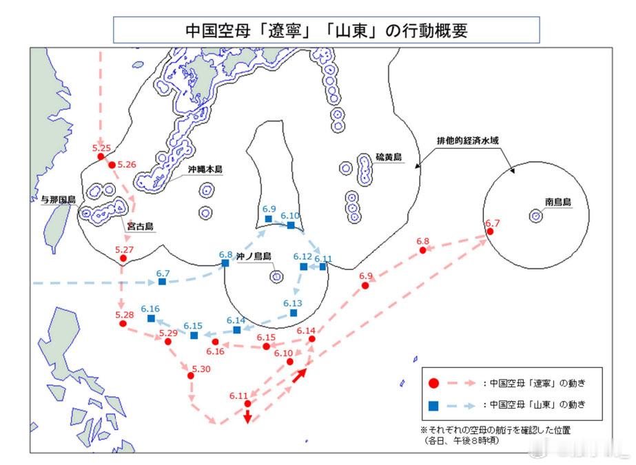 日本统幕监发布了中国海军辽宁舰编队和山东舰编队8日至16日的“行动概要”，可惜两