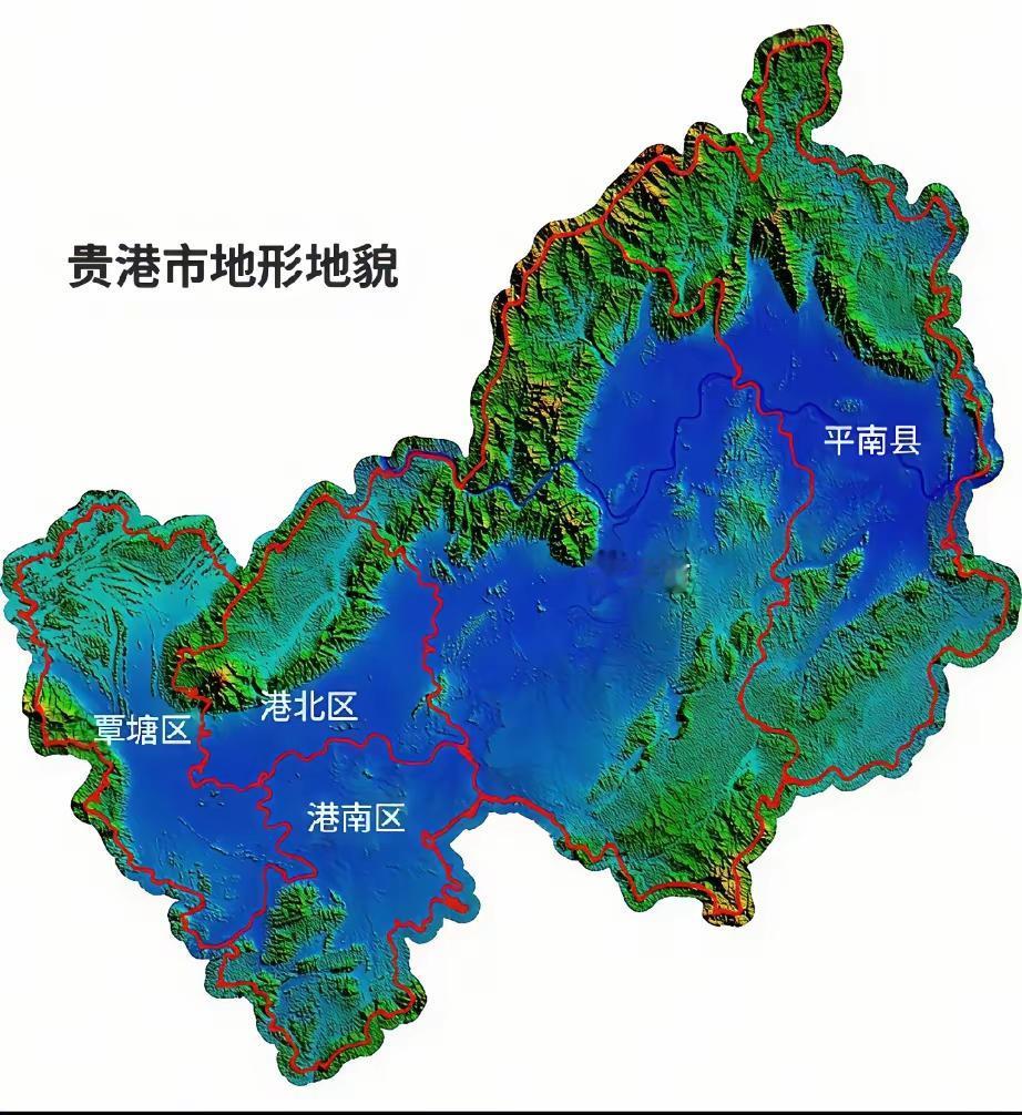 贵港的平地这么多，居然是广西最穷的地方（人均GDP倒数第一），真是想不通啊。广西