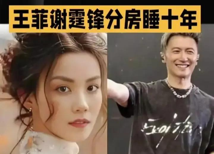 睡不同房，还一起赚钱王菲谢霆锋把婚姻拆成两套房，一套住人，一套住钱。