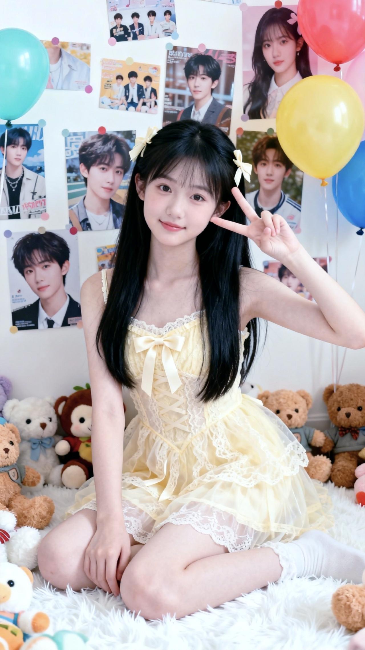 甜系女孩美女甜美甜妹