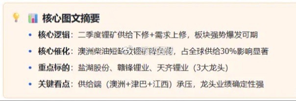 澳洲能源危机来袭，锂矿板块要涨了？简单跟大家聊聊机构私下聊的锂矿行情，核心就一句