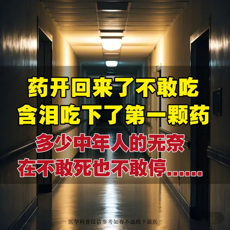 药开回来了攥在手里，却迟迟不敢吃下。犹豫了很久，含泪咽下了第一颗抗病毒...