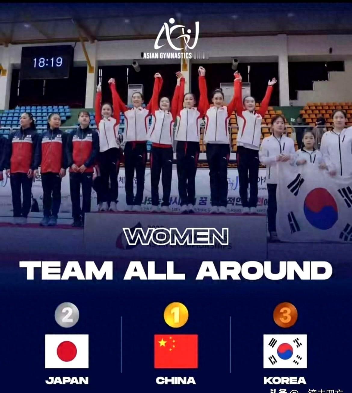 亚洲体操锦标赛在韩国继续进行，在先进行的男子比赛中，中国队仅收获吊环一枚金牌，团