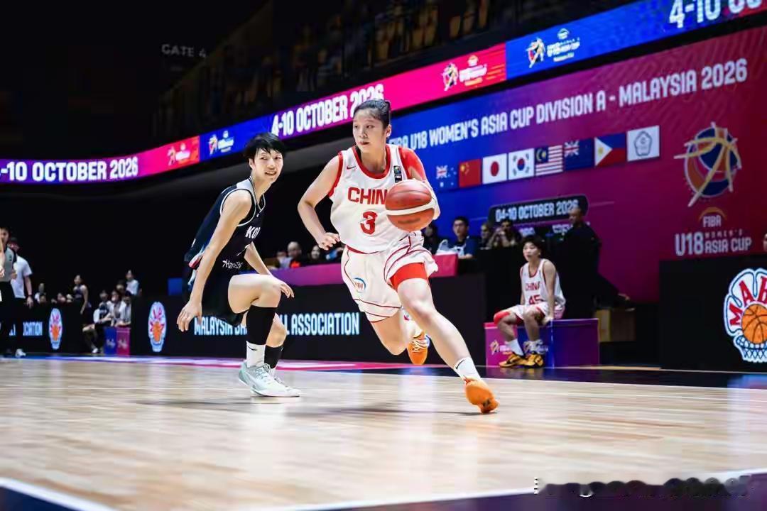 10月10日下午，2026U18女篮亚洲杯季军战，中国U18女篮106：6