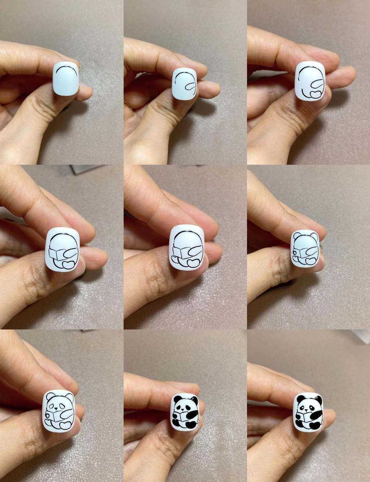 手抖画不出线？别怪自己没天赋，是没找对路子。爱看书的小熊猫一条控笔视频，播放