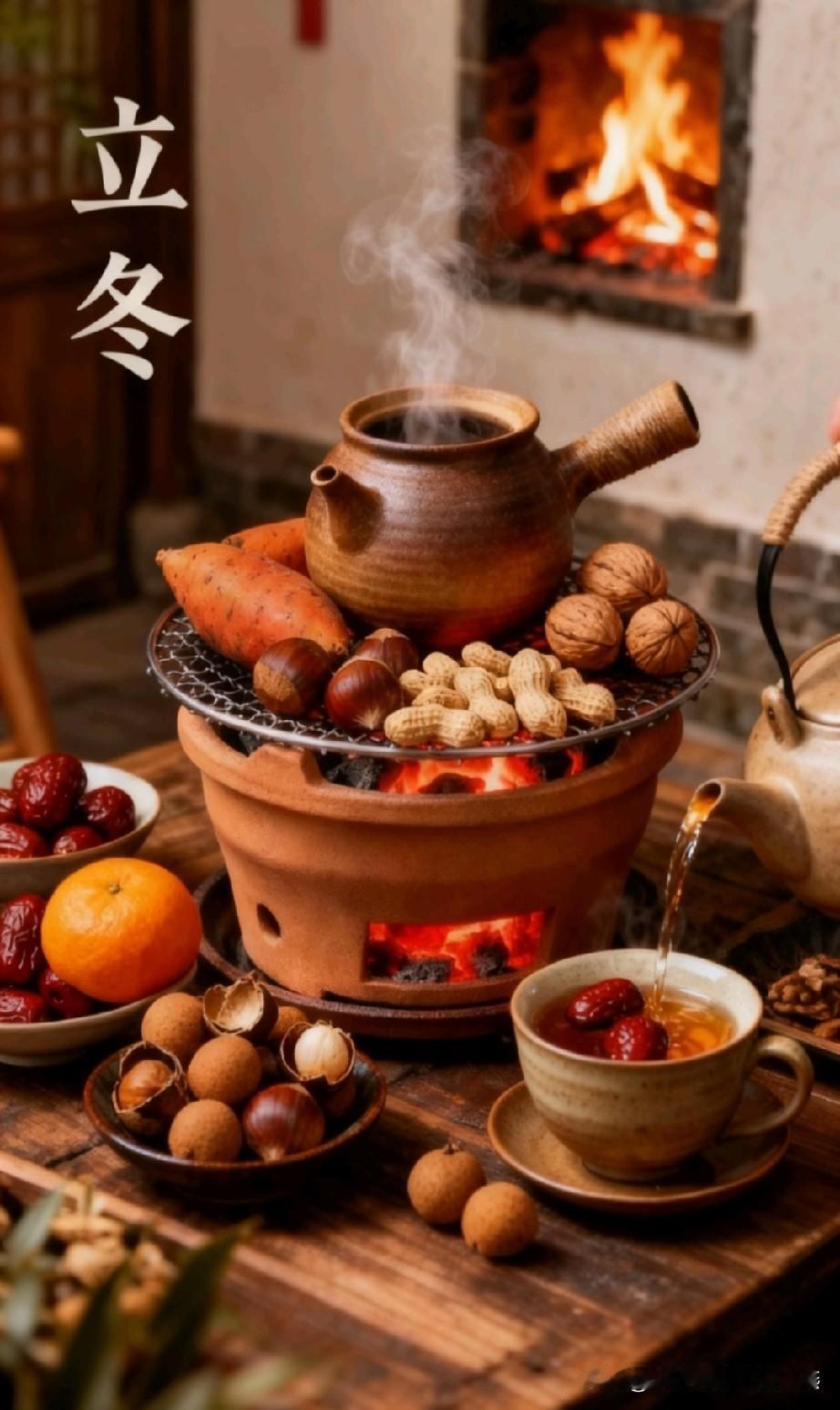 明天是立冬老辈人常说：“立冬在月中，单衣能过冬”听着就觉得心里暖暖的，