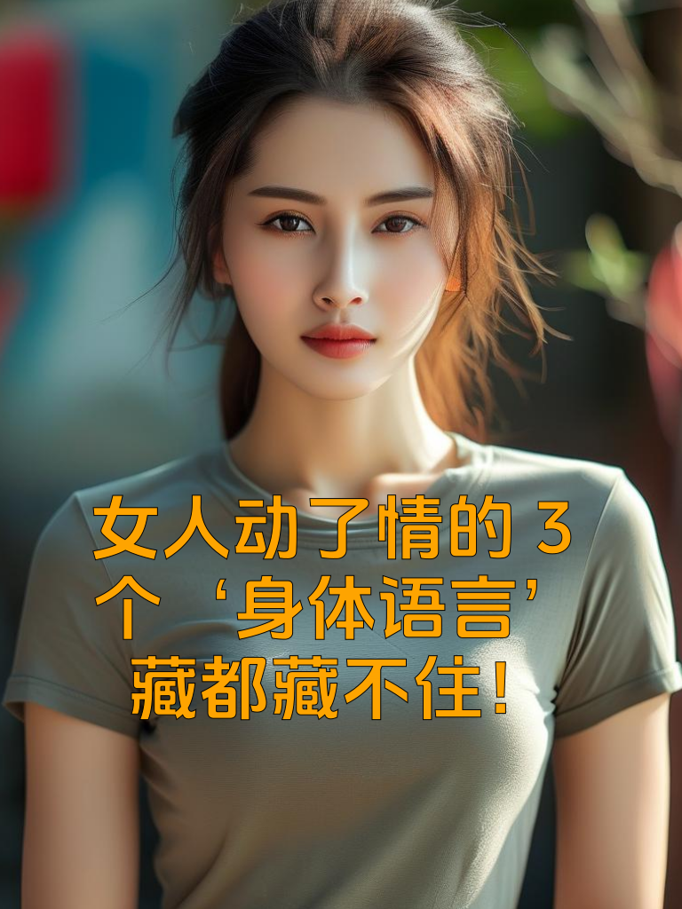 女人动了情的3个‘身体语言’，藏都藏不住！