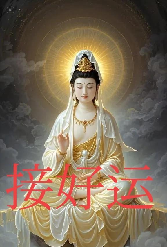观音菩萨宣布：幸运之星已降临，赶紧进来迎接，你的好运正在等你。来接受你的好运吧！
