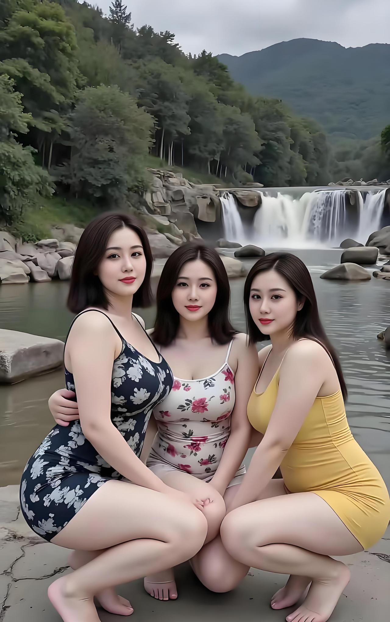 #分享城市新鲜事#娶妻当娶左边的黑衣女郎，过来人及明白人都懂，不必过于解读。