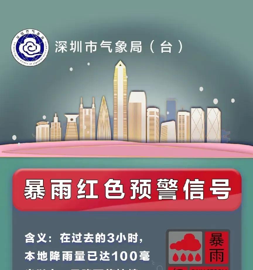 深圳的暴雨昨夜是整整下了一晚没停，雷声响就像是天空发生了“爆炸”的声音，极度恐怖