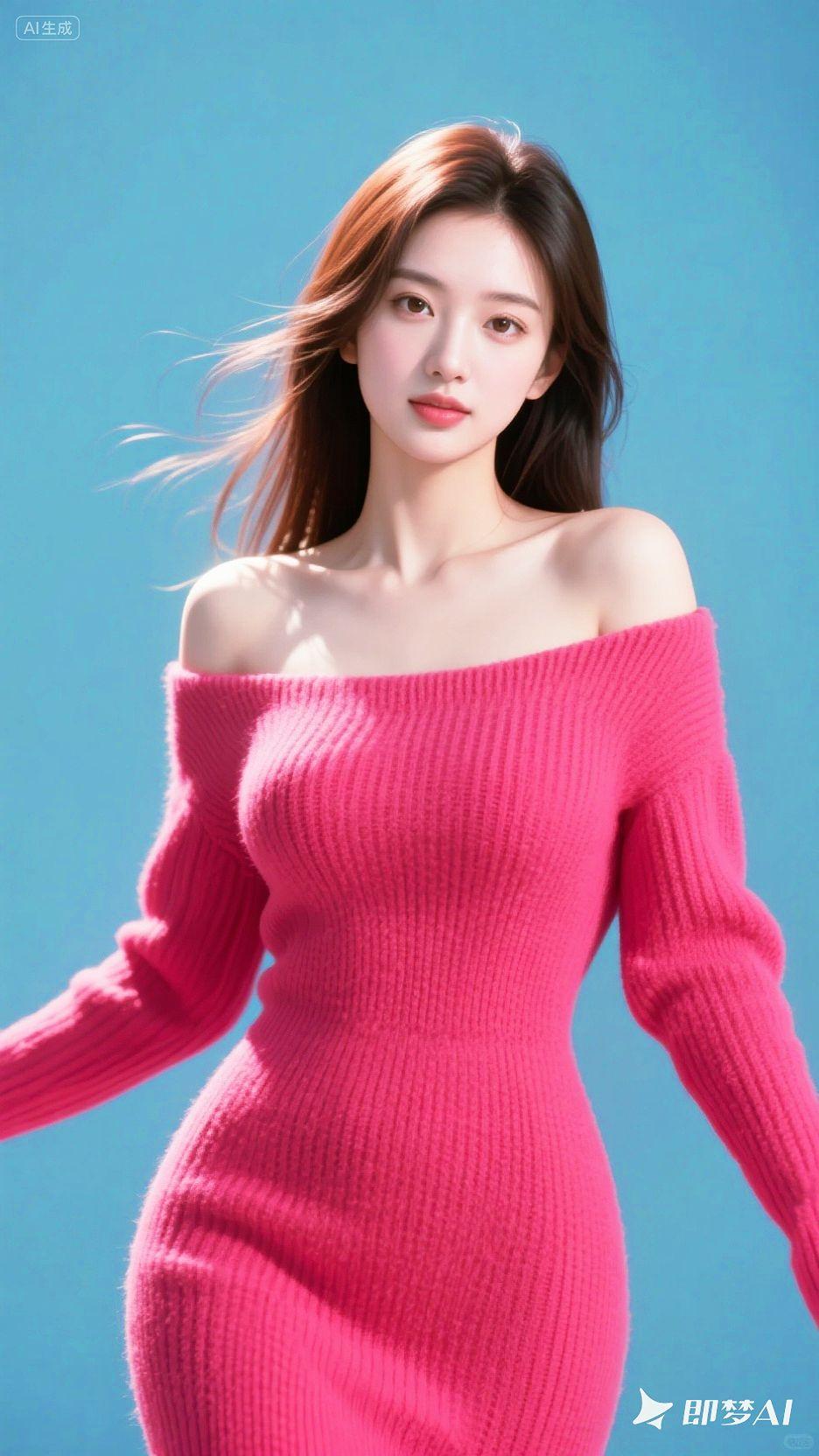 即梦AI 每日分享 高级感 惊艳 甜美女孩