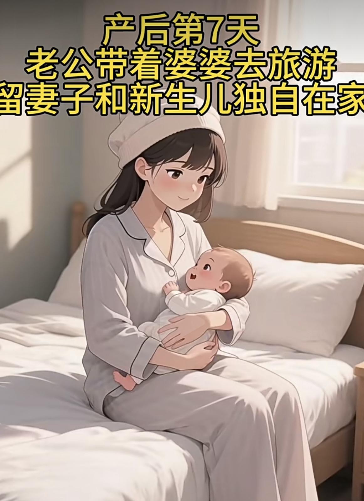 “你相信一个男人会扔下，刚生产没多久的媳妇和亲生的孩子，带着老妈旅游了，这