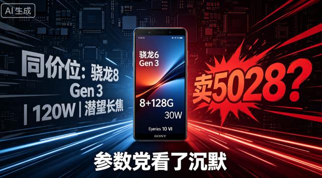 5000元配骁龙6Gen3，这份“傲娇”藏着真工匠心看到索尼新机Xperia