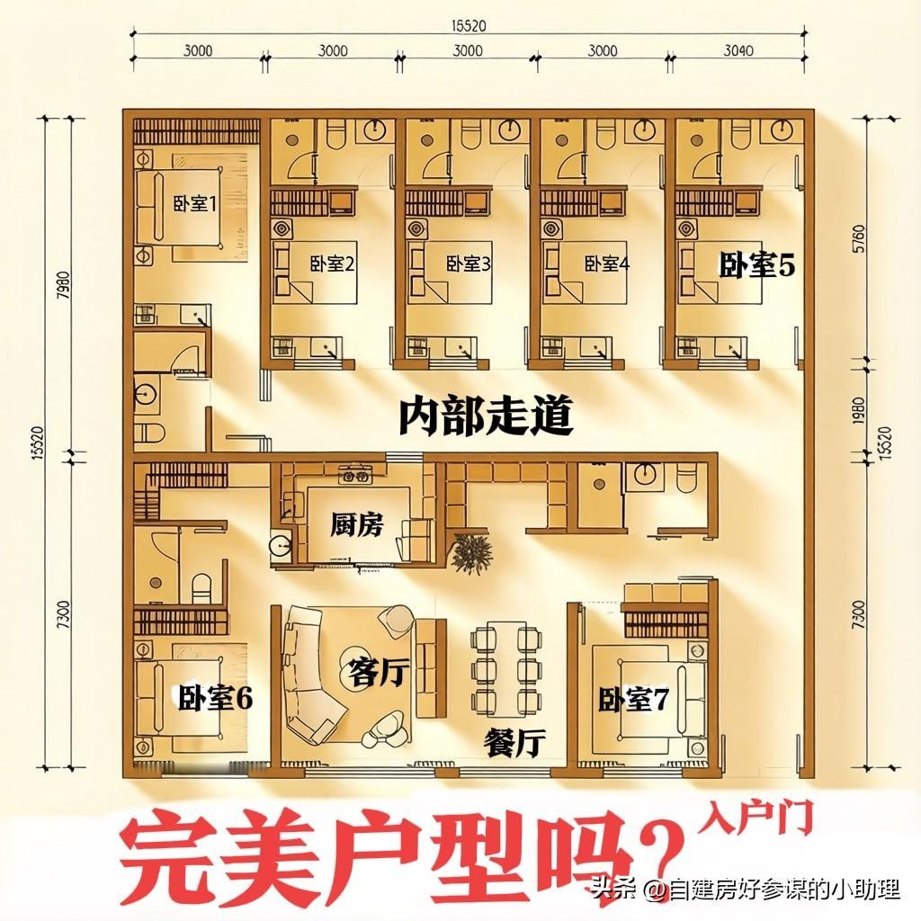 最会催生的奇葩大平层😡😡最近一款超大平层彻底火出圈，别人买房是自住