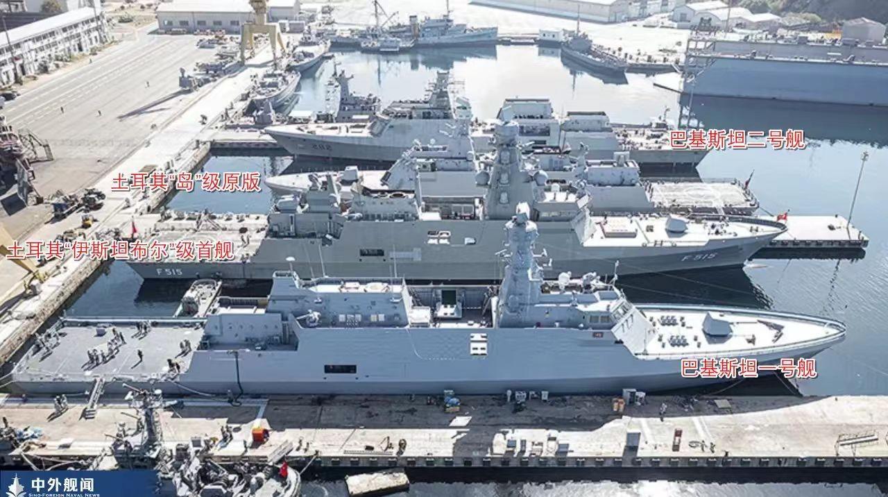 军迷朋友，格局打开。这是巴基斯坦海军购买的土耳其的巴布尔级护卫舰，这条舰上所有