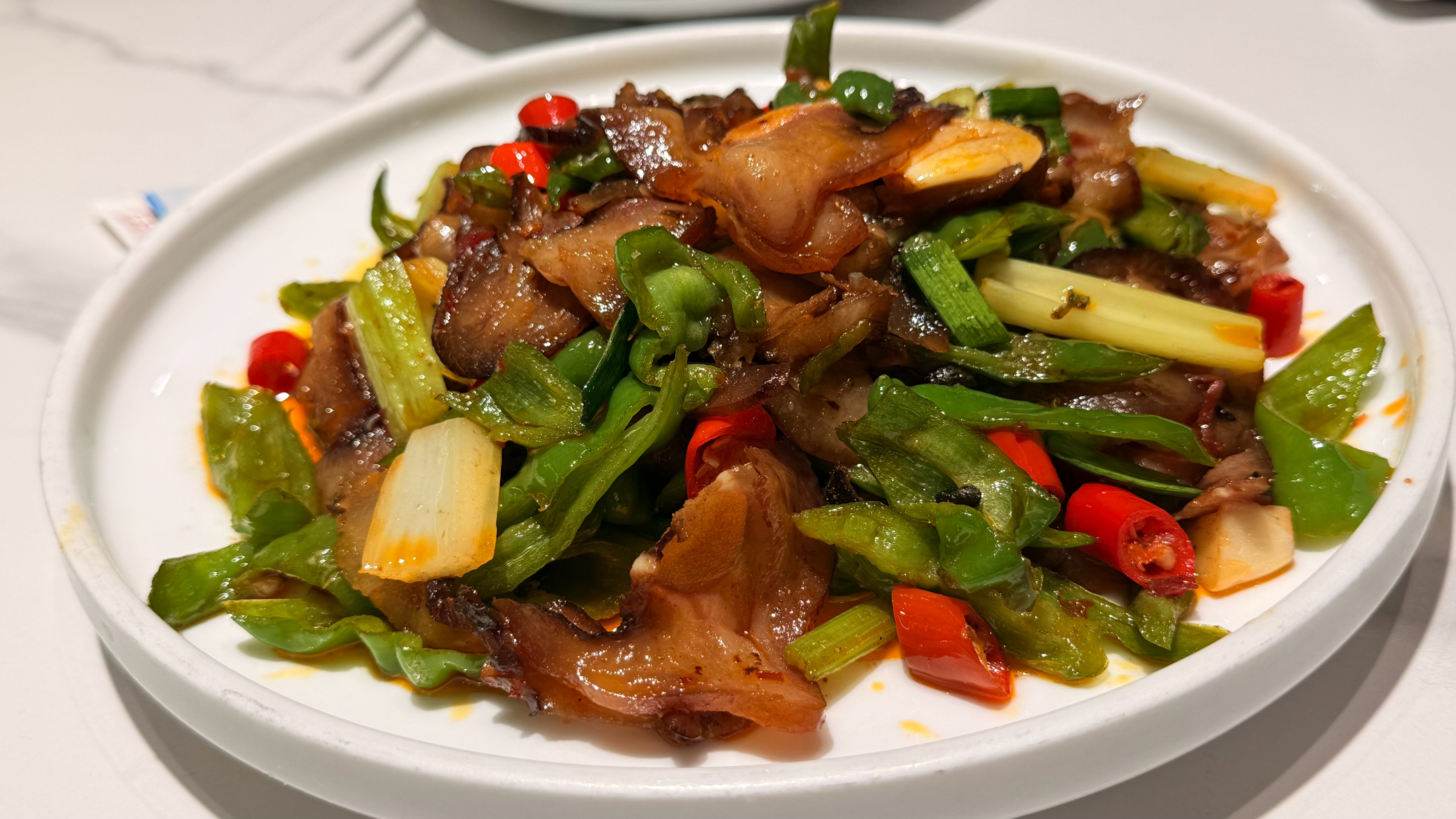 松筠美味腊猪脸炒辣椒松筠美味呼和浩特美食​​​