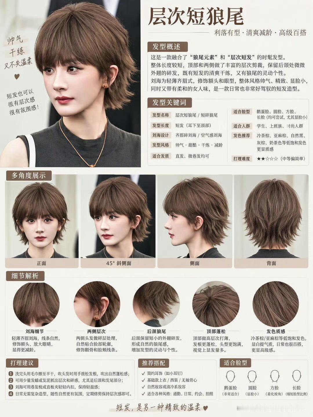 杨幂回应全网复刻短发造型现在好多Tony老师，美甲师，绘画师，好多路人火速get
