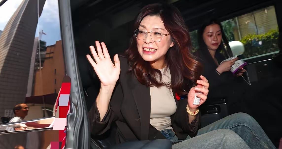 郑丽文率团今晚（6月1日）搭乘Cl04航班赴美6月1日晚，台北机场显得格外热