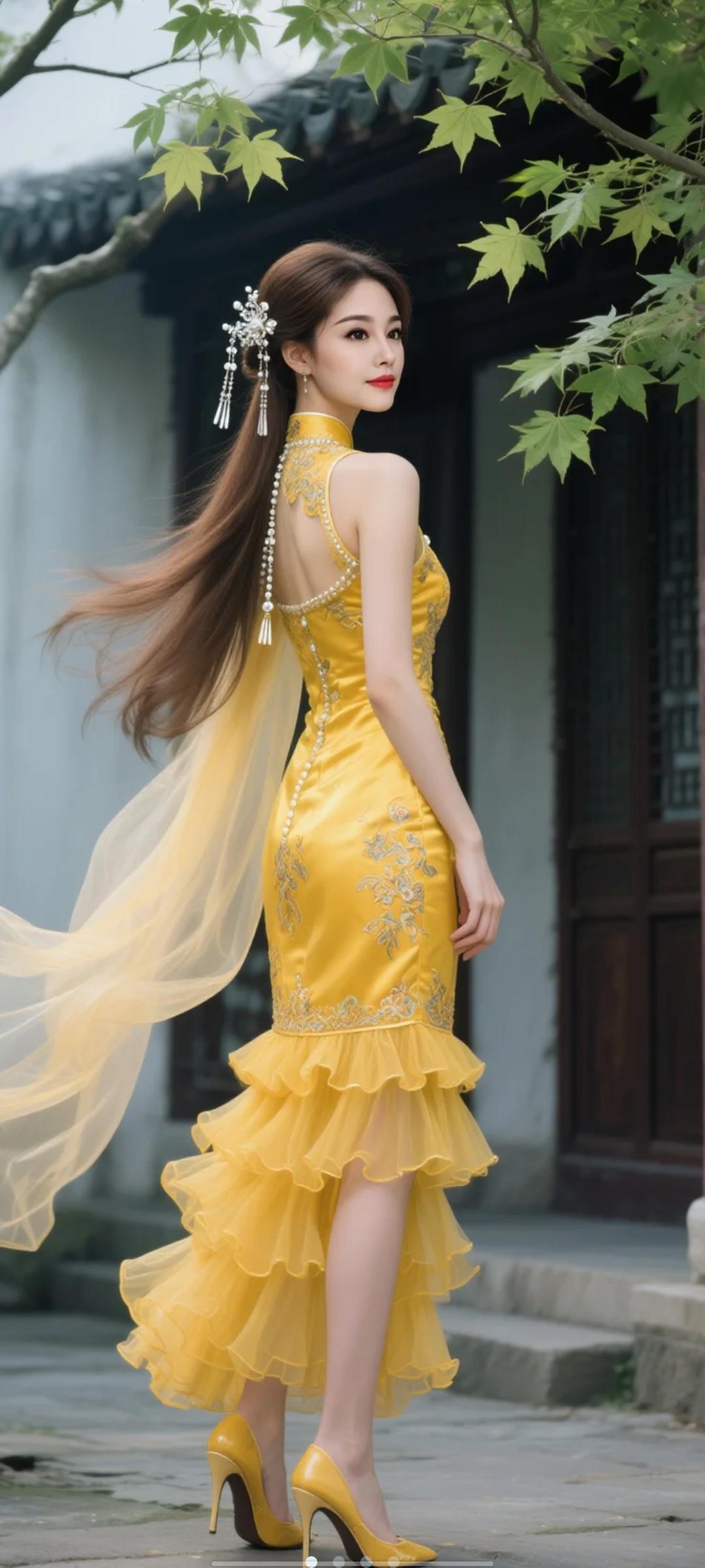 古风旗袍，优雅动人，尽显东方韵味