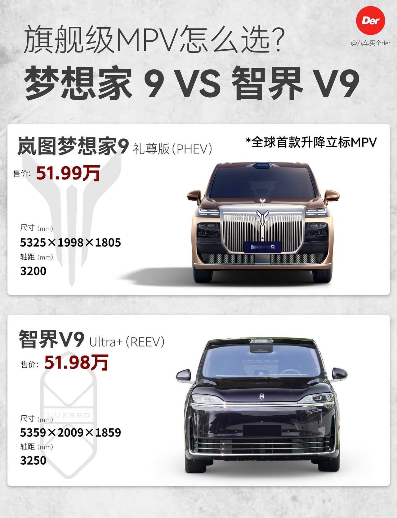 梦想家9上市｜对比智界V9怎么选岚图梦想家9正式上市，礼尊版（PHEV
