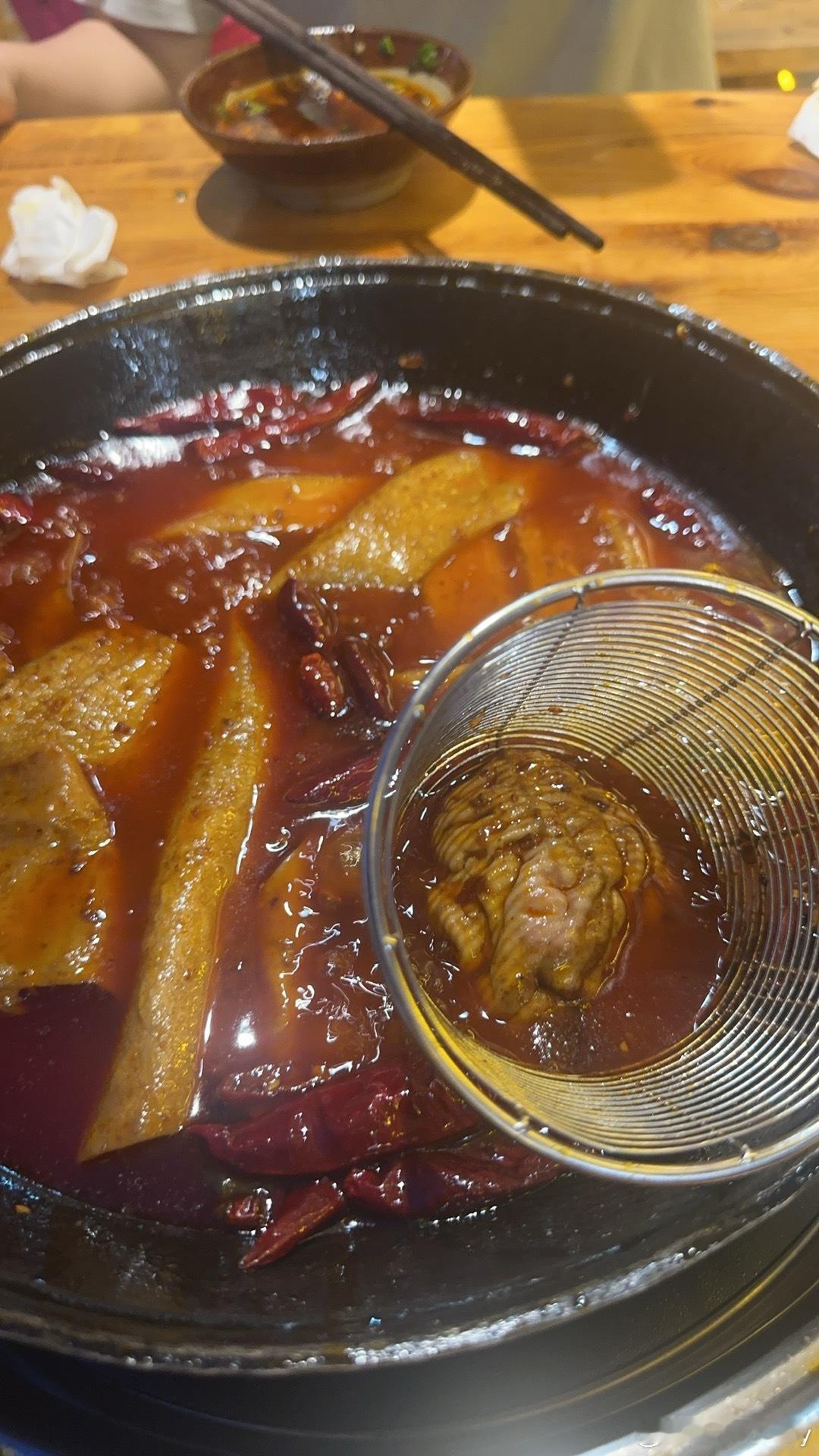 好辣好爽，脑花真好吃​​​