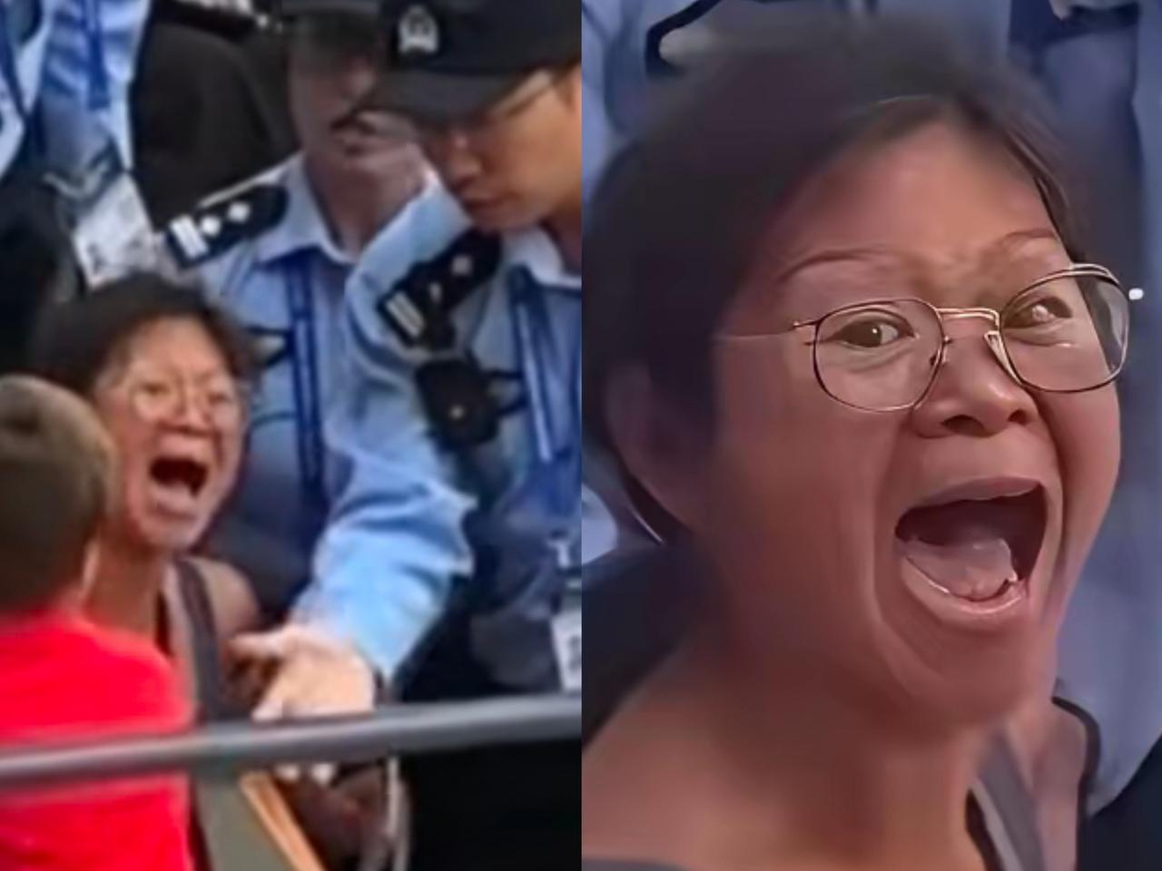 从性格特征来剖析大闹上海网球赛的谢女士行为逻辑，就说长相，感觉谢女士应该不太自信