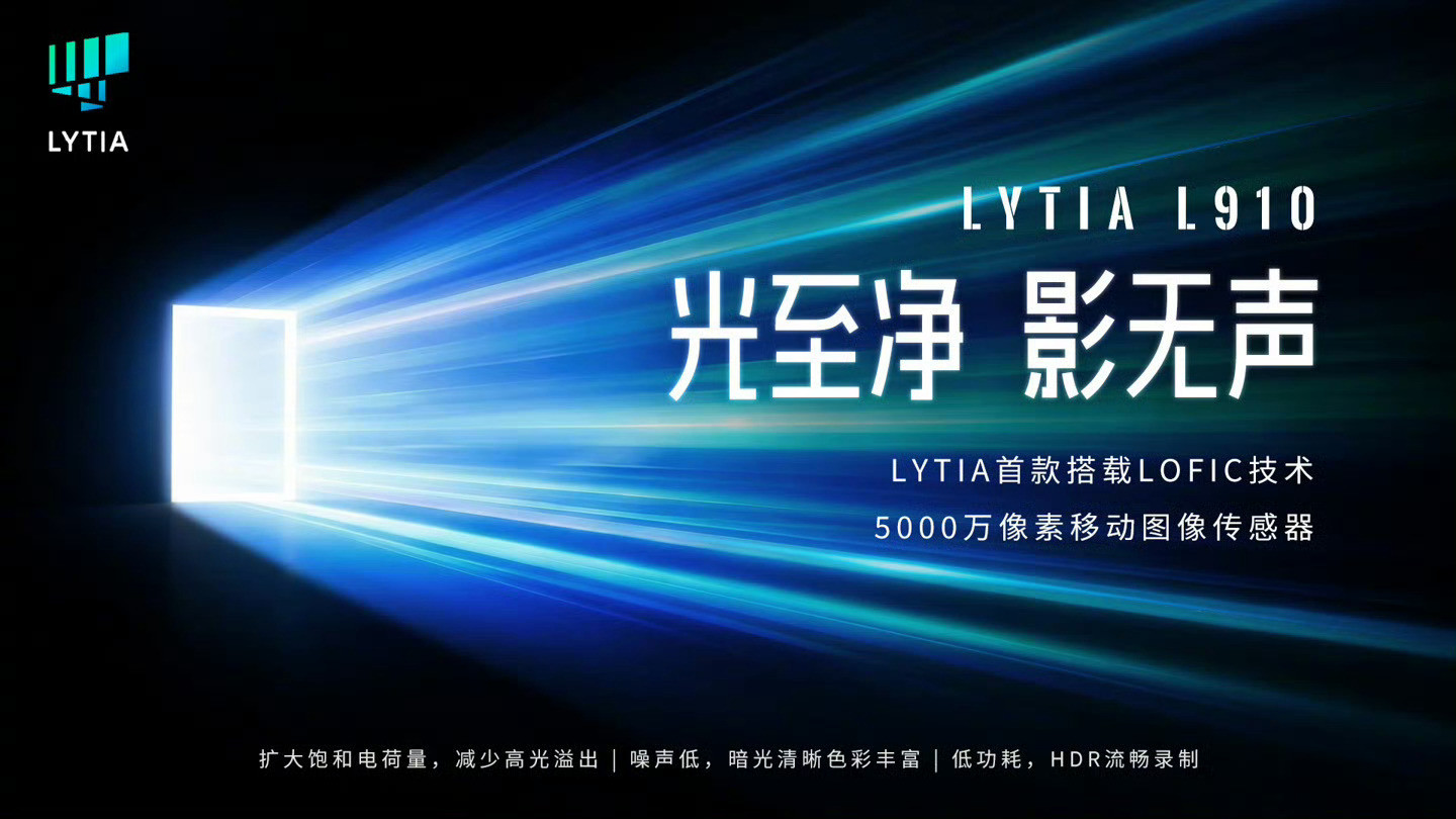 索尼光喻首款LOFIC图像传感器LYTIAL910发布：1/1.28英寸