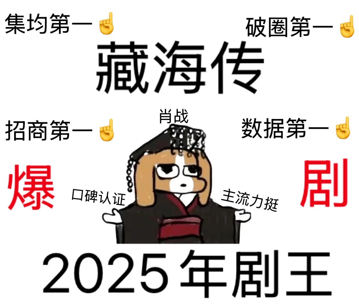 藏海传平台战报多到懒得放只知道肖战又创造经典了！肖战藏海传上星实绩