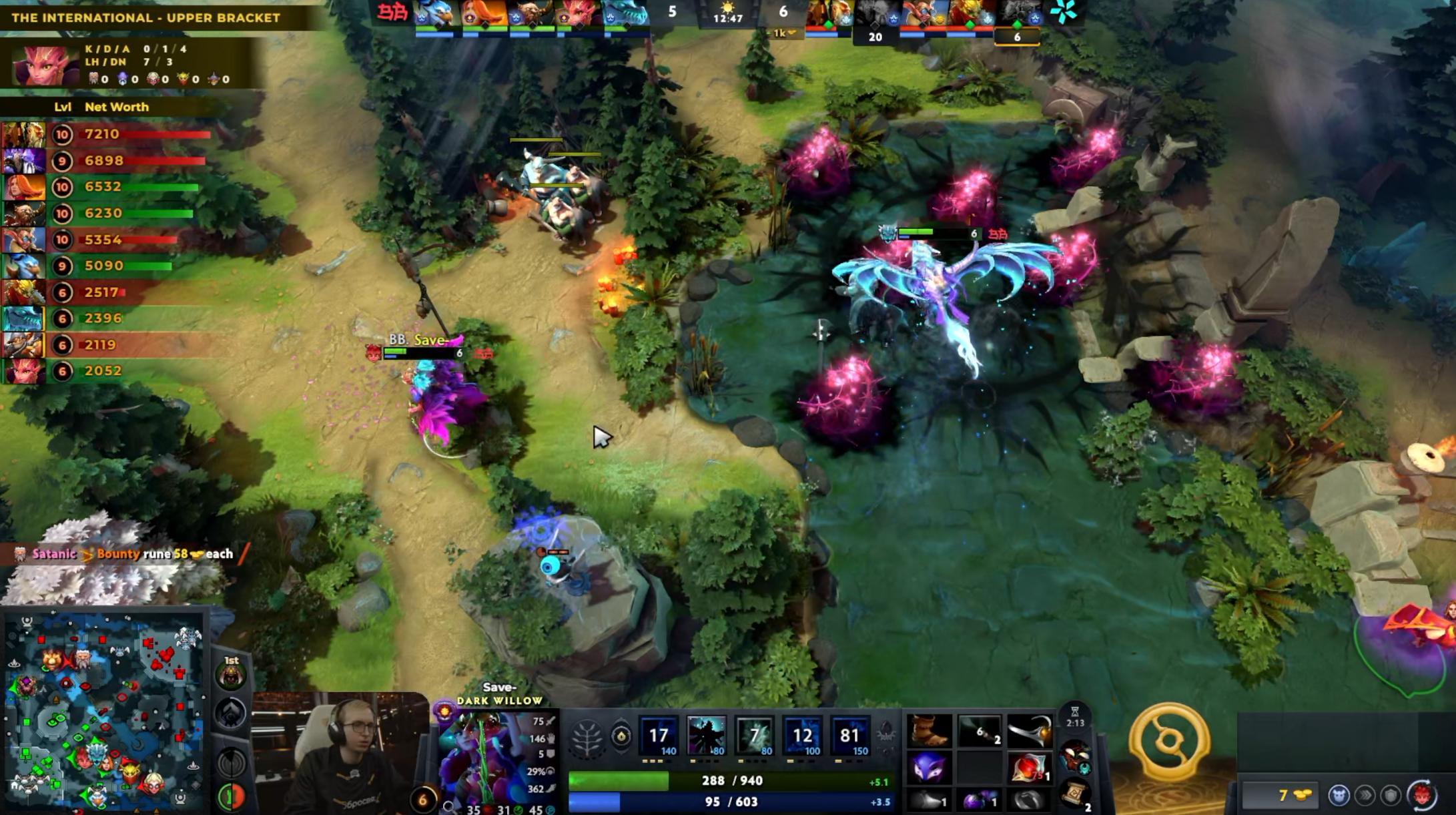 DOTA2TI15淘汰赛胜者组第一轮Vision对阵BB战队BO3第一局，经过