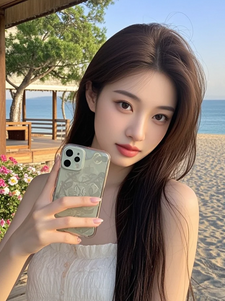 发丝糊脸好尴尬...要不你来帮我拍？