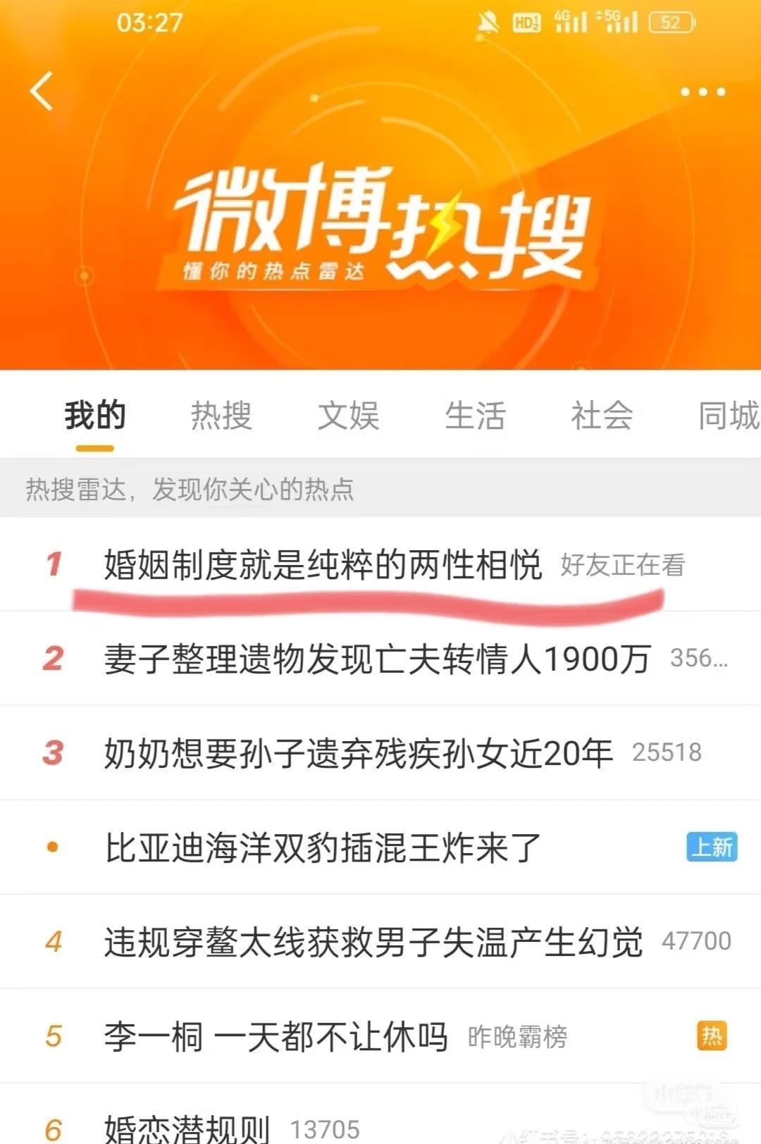“婚姻制度就是纯粹的两性相悦”不是热搜1和2和3连在一起更讽刺啊这对吗哈