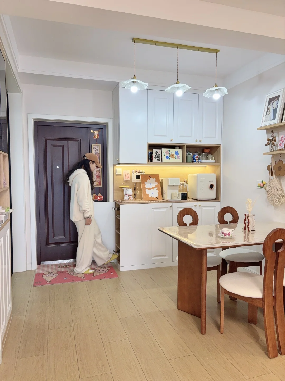 无玄关入户➕鞋柜➕餐边柜一体设计❗️附尺寸图